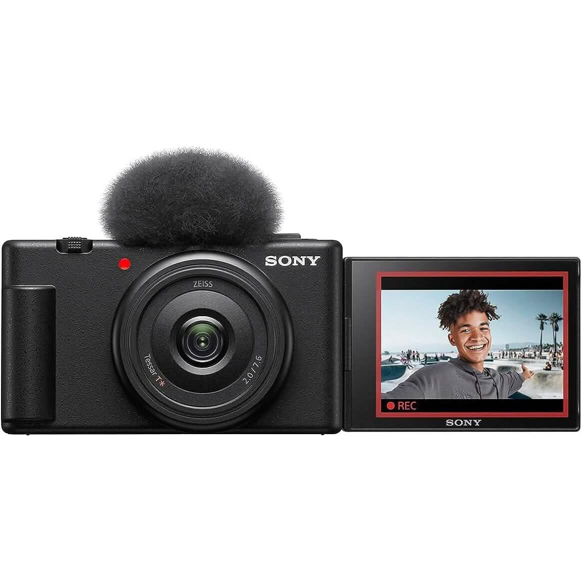 Sony ZV-1F Vlog Camera for Content Creators and Vloggers Black (Refurbished)