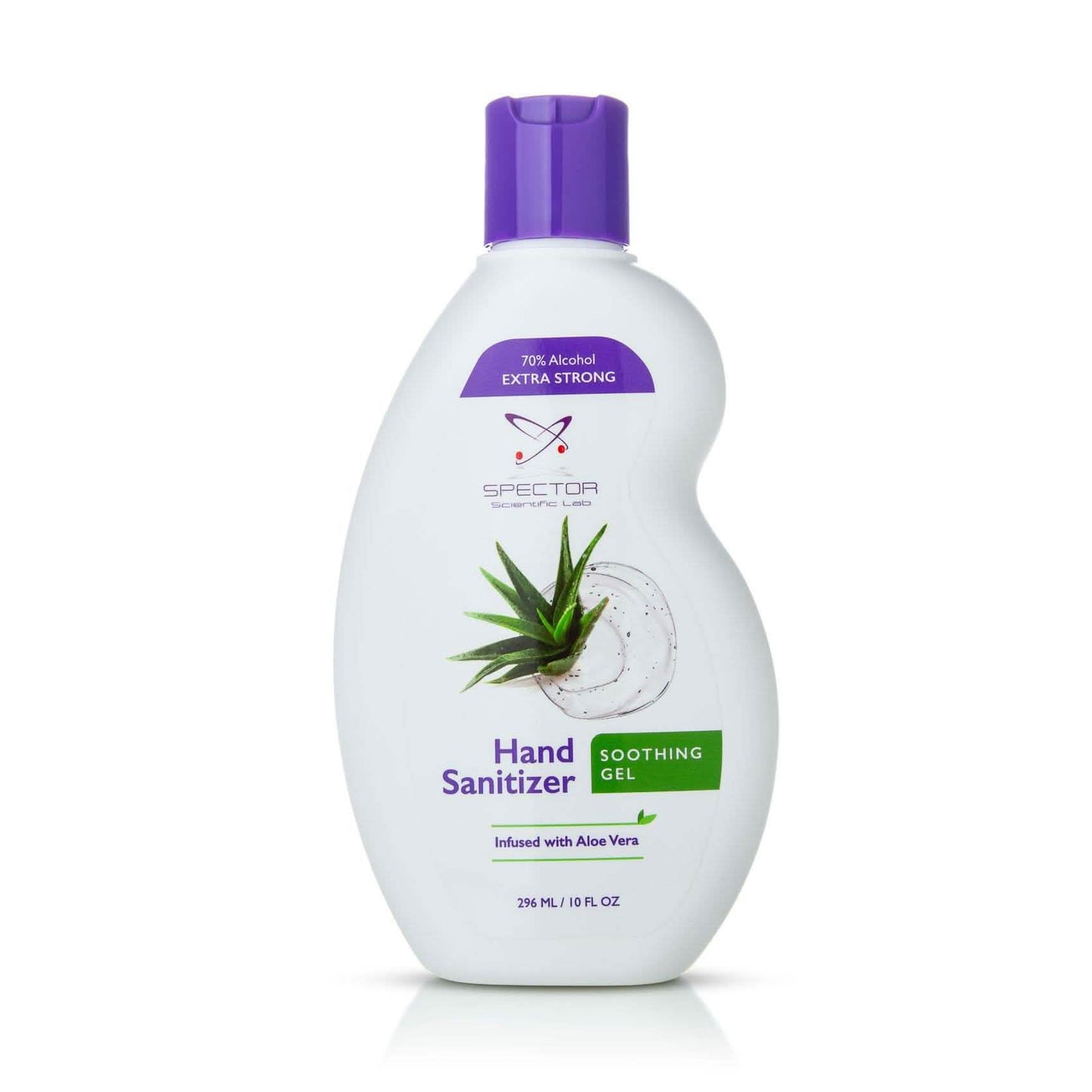 Gel desinfectante de manos calmante con aloe vera y 70% de alcohol