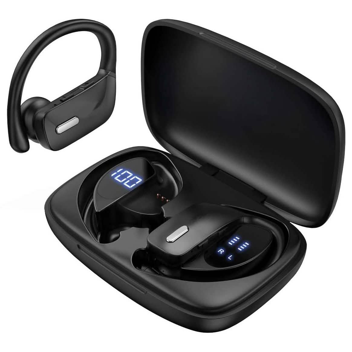 Auriculares inalámbricos Bluetooth deportivos con micrófono
