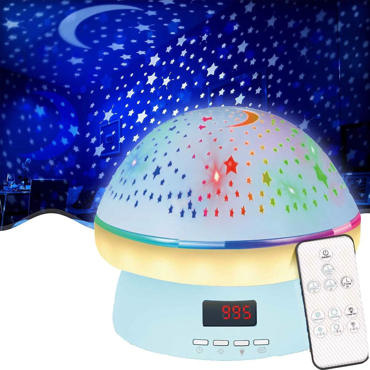Luz Nocturna Proyector de Estrellas para Niños