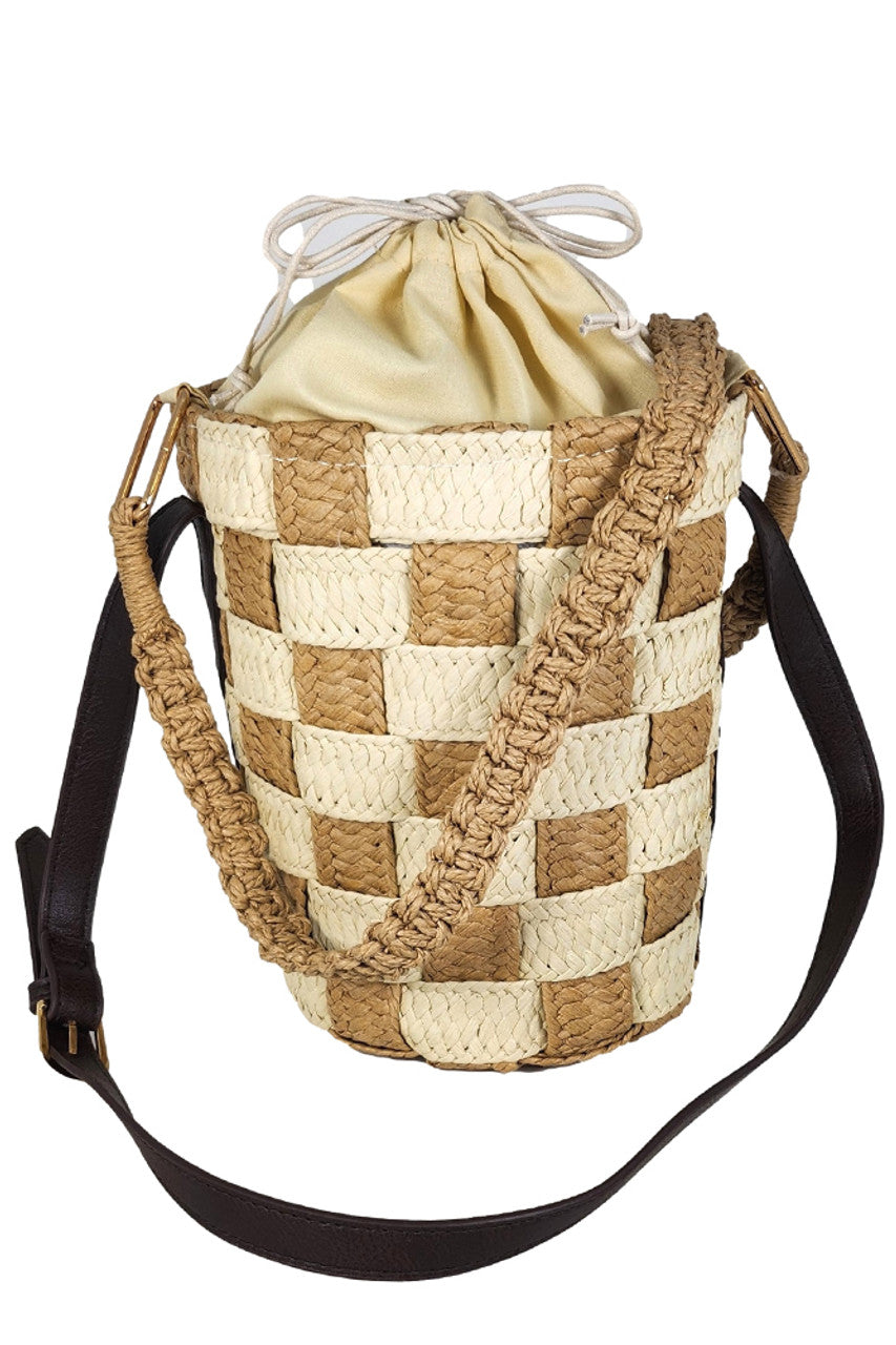 Straw Weaved Bucket Bag