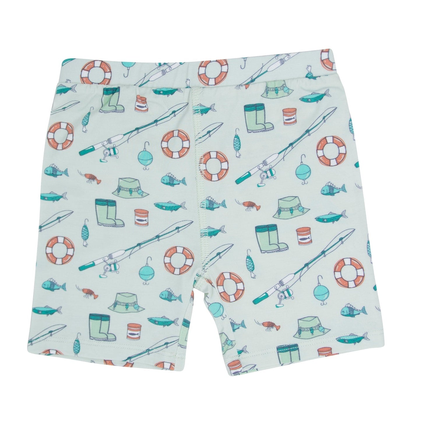 Pijama de verano con diseño de cañas de pescar