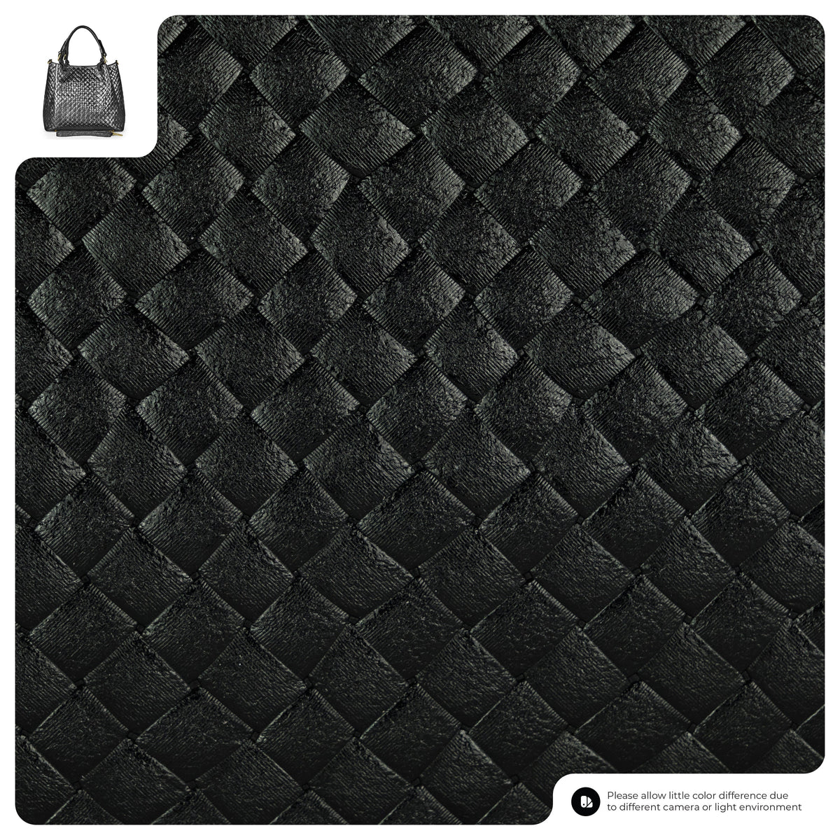 Italian Genuine Woven-Embossed Metallic Suede Top-Handle Bag | Savona
