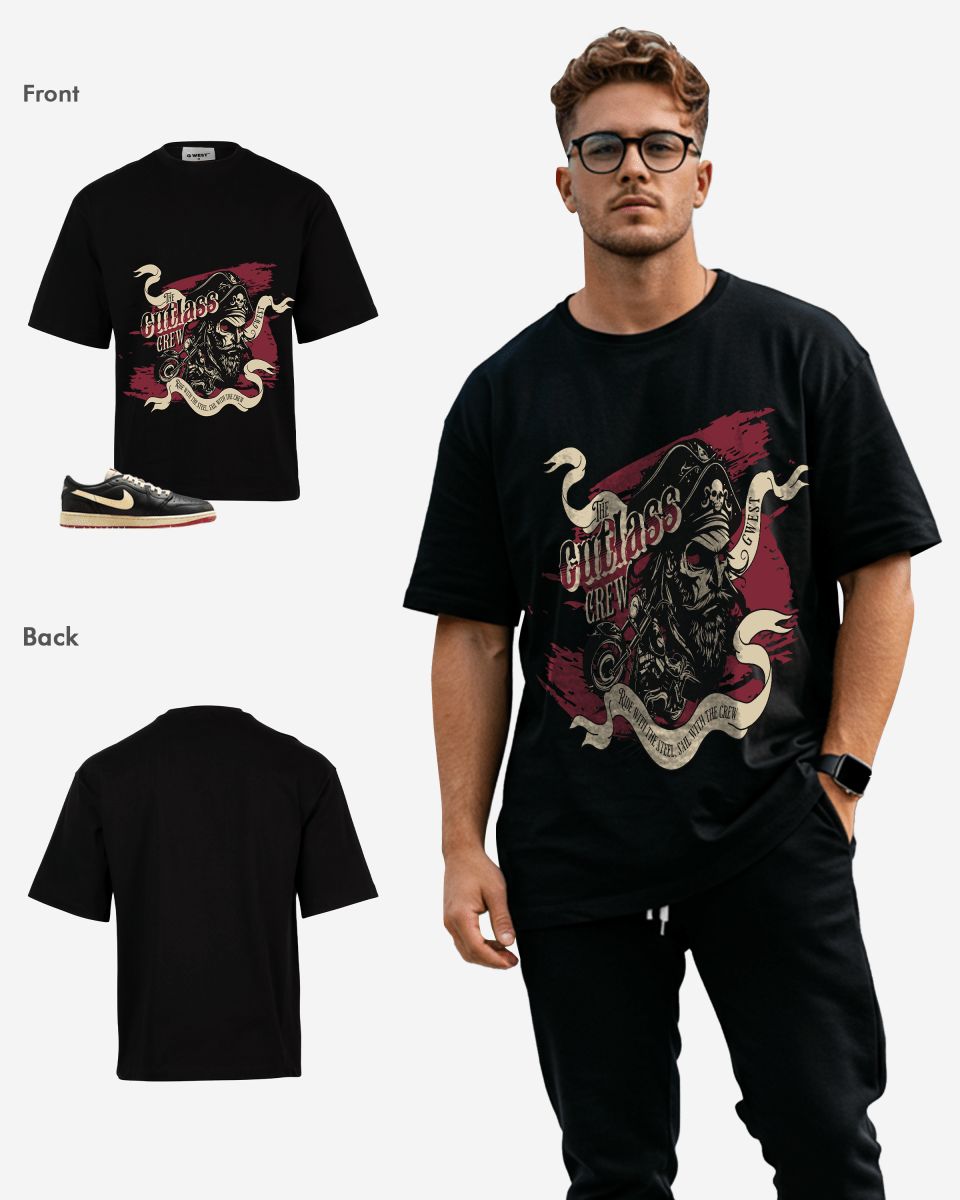G West The Cutlass Crew Oversized T-Shirt Mens