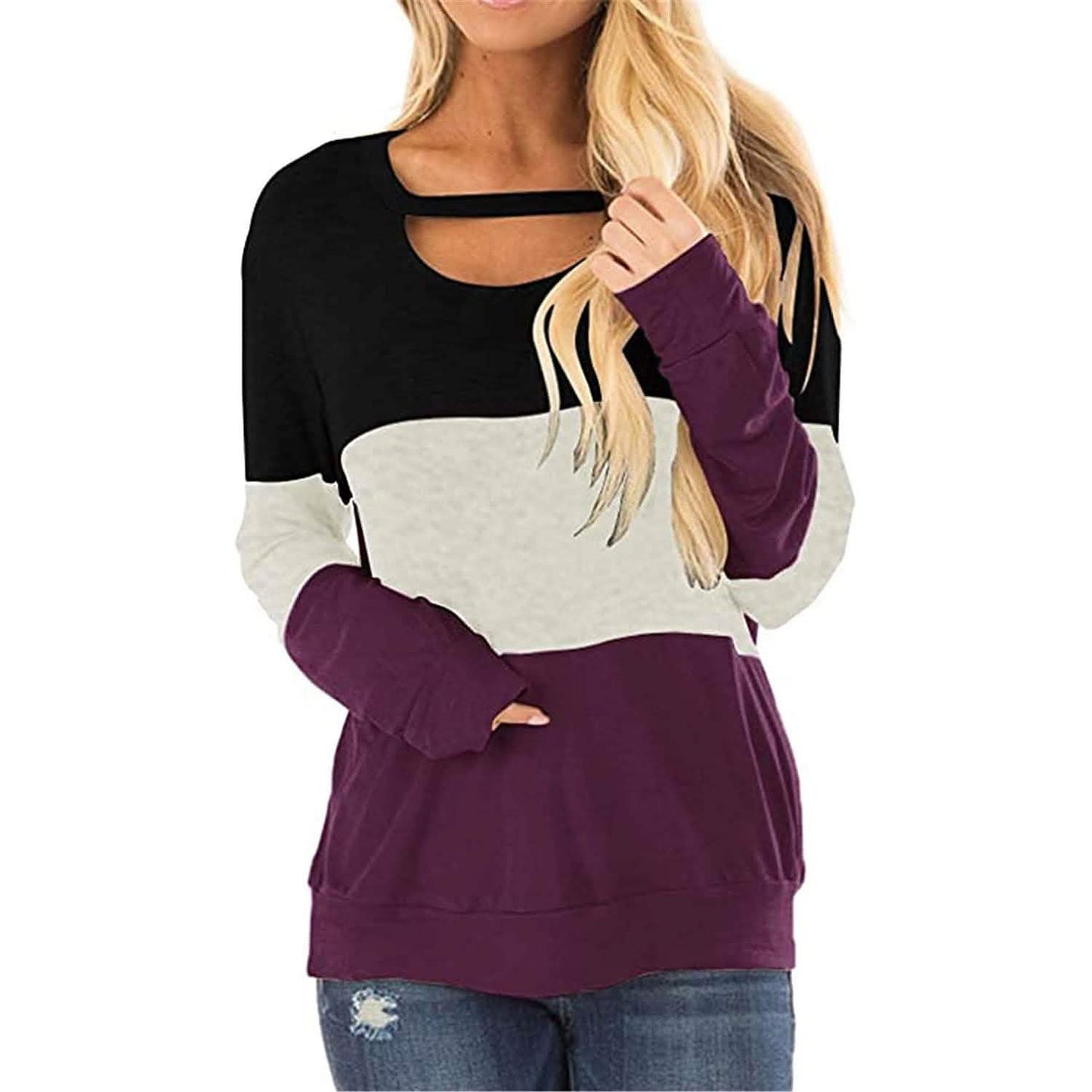 Blusas túnica de manga larga para mujer Topstype