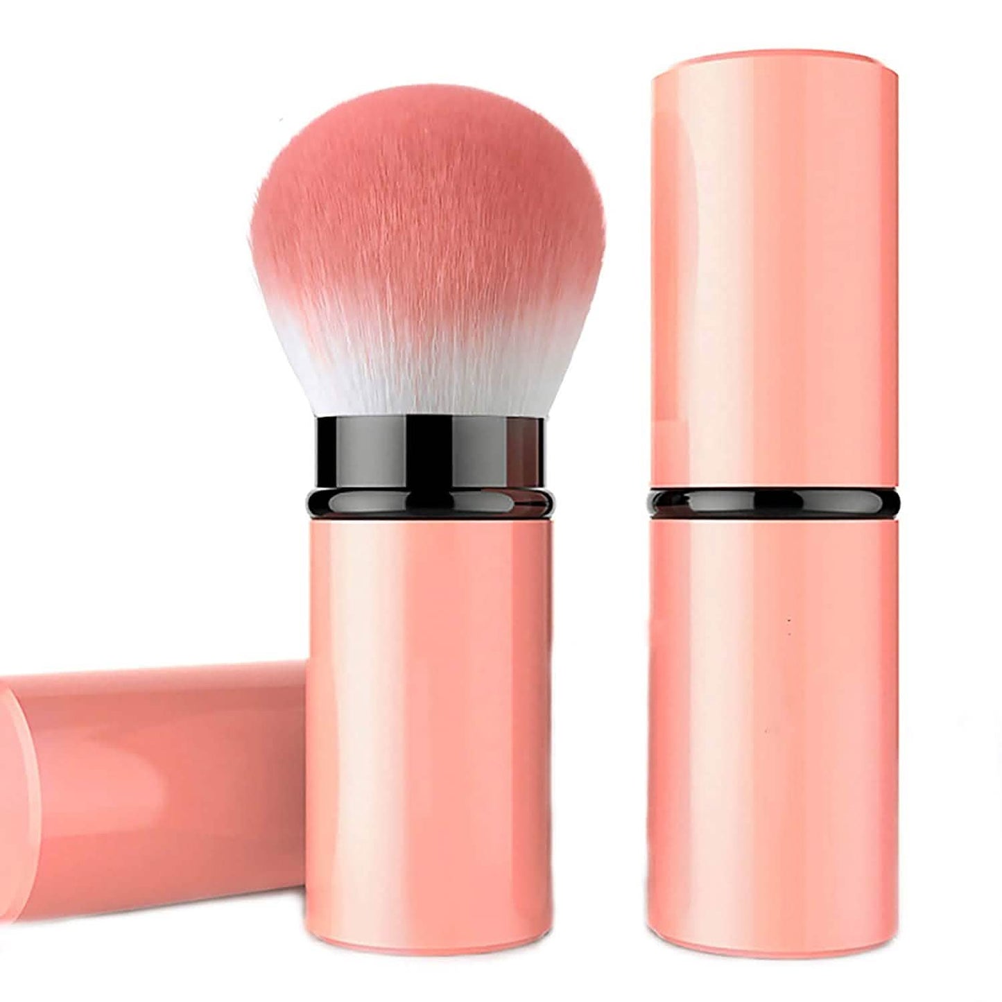 Brocha de maquillaje compacta para colorete