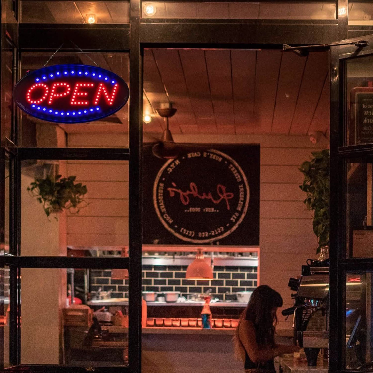 Letrero de neón LED ultrabrillante de Abierto