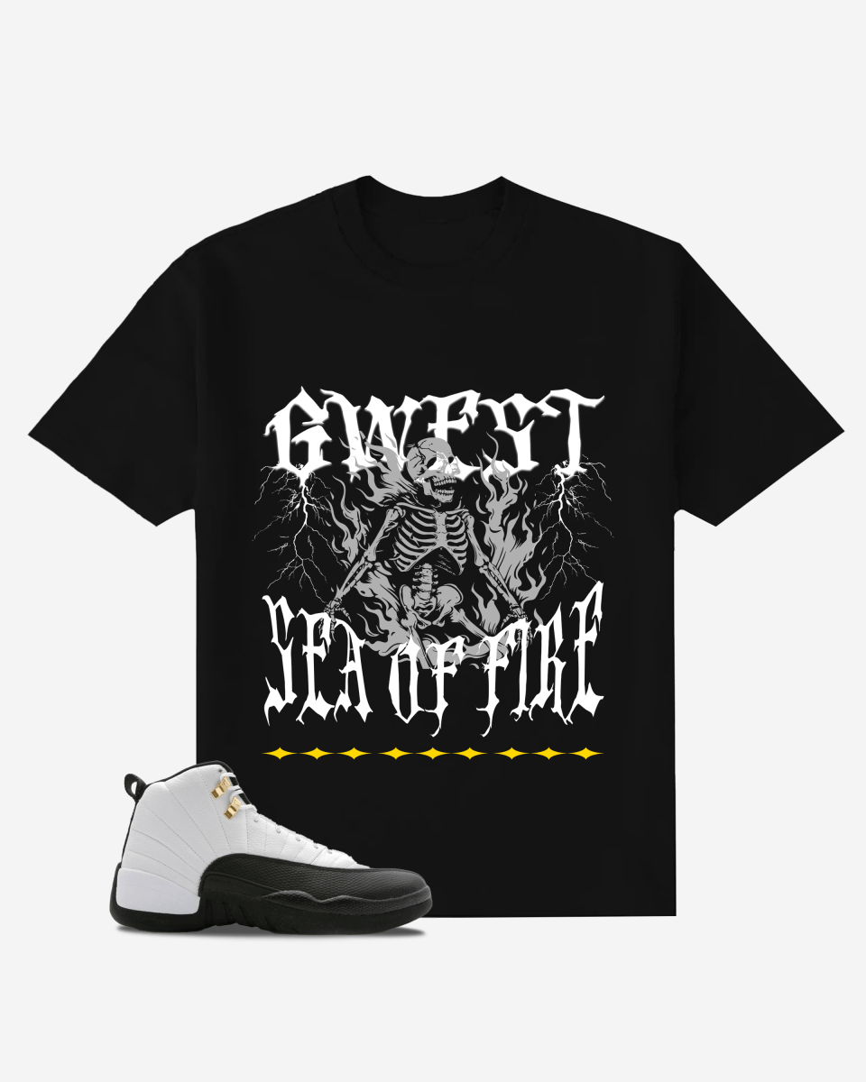 G West Under Sea of Fire Oversized T-Shirt Mens