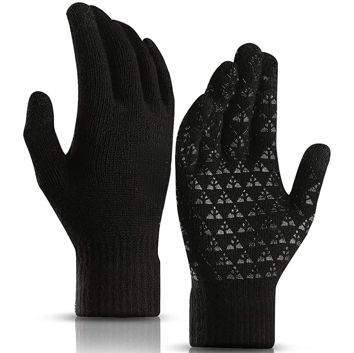 Unisex Knit 360° Whole Palm Touchscreen Antislip Gloves