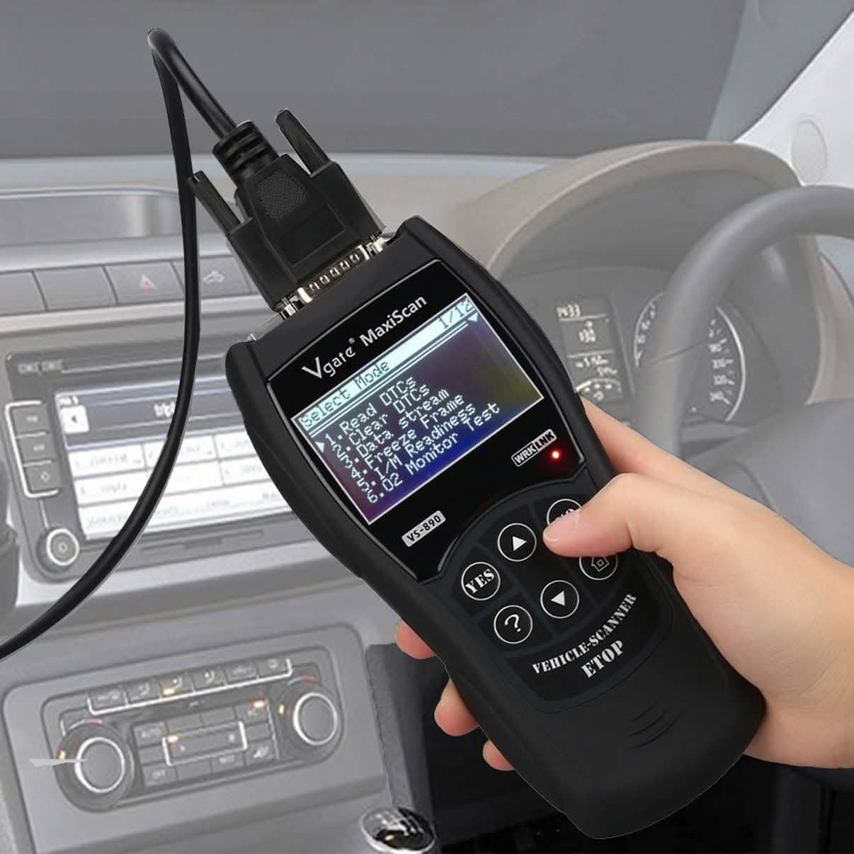 Herramienta de diagnóstico universal para coche Lector de códigos de avería Escáner OBD2 Herramienta de reinicio