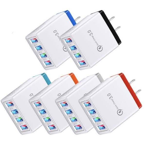 Cargador USB de carga rápida con enchufe estadounidense