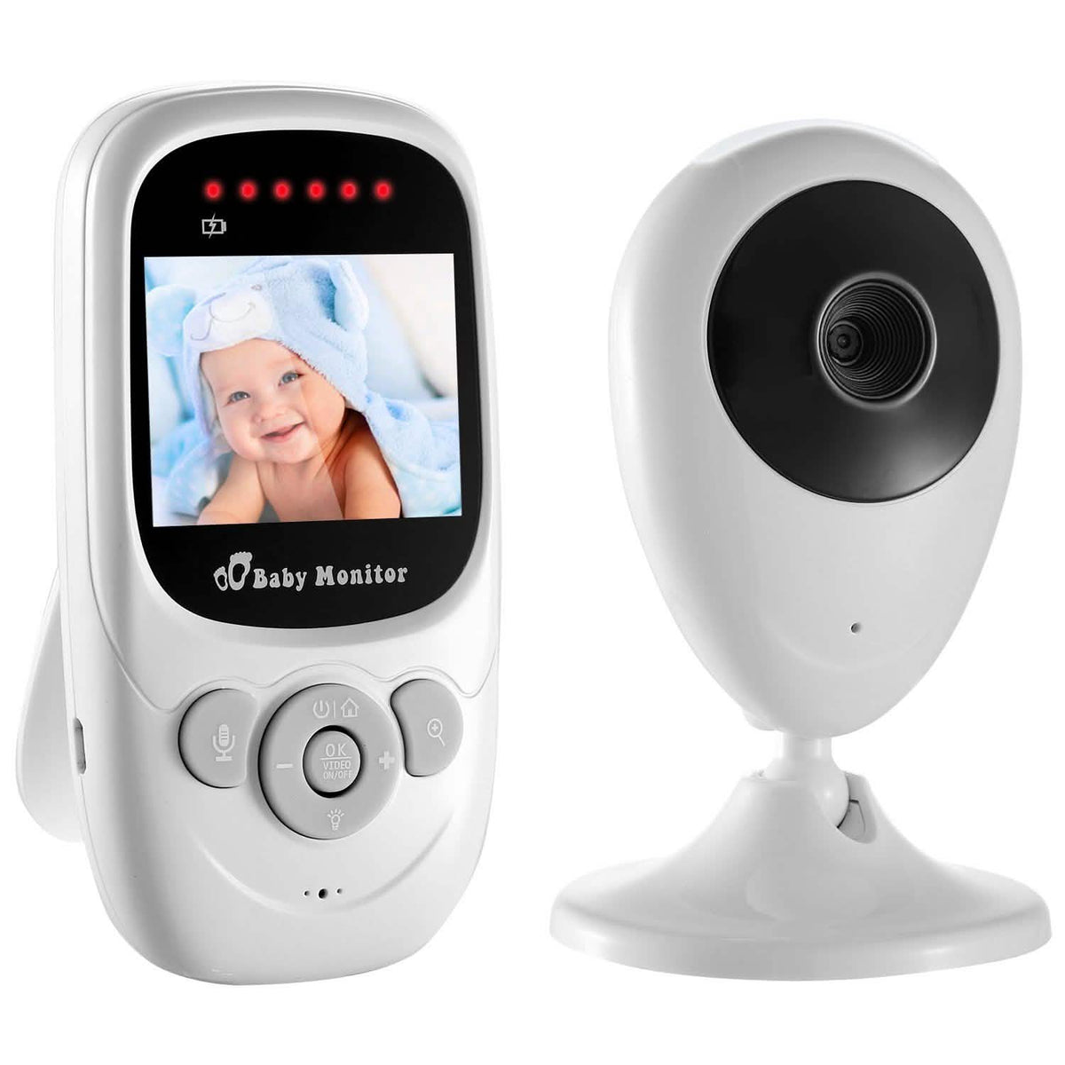 Video de bebé con cámara digital e infrarrojos de visión nocturna