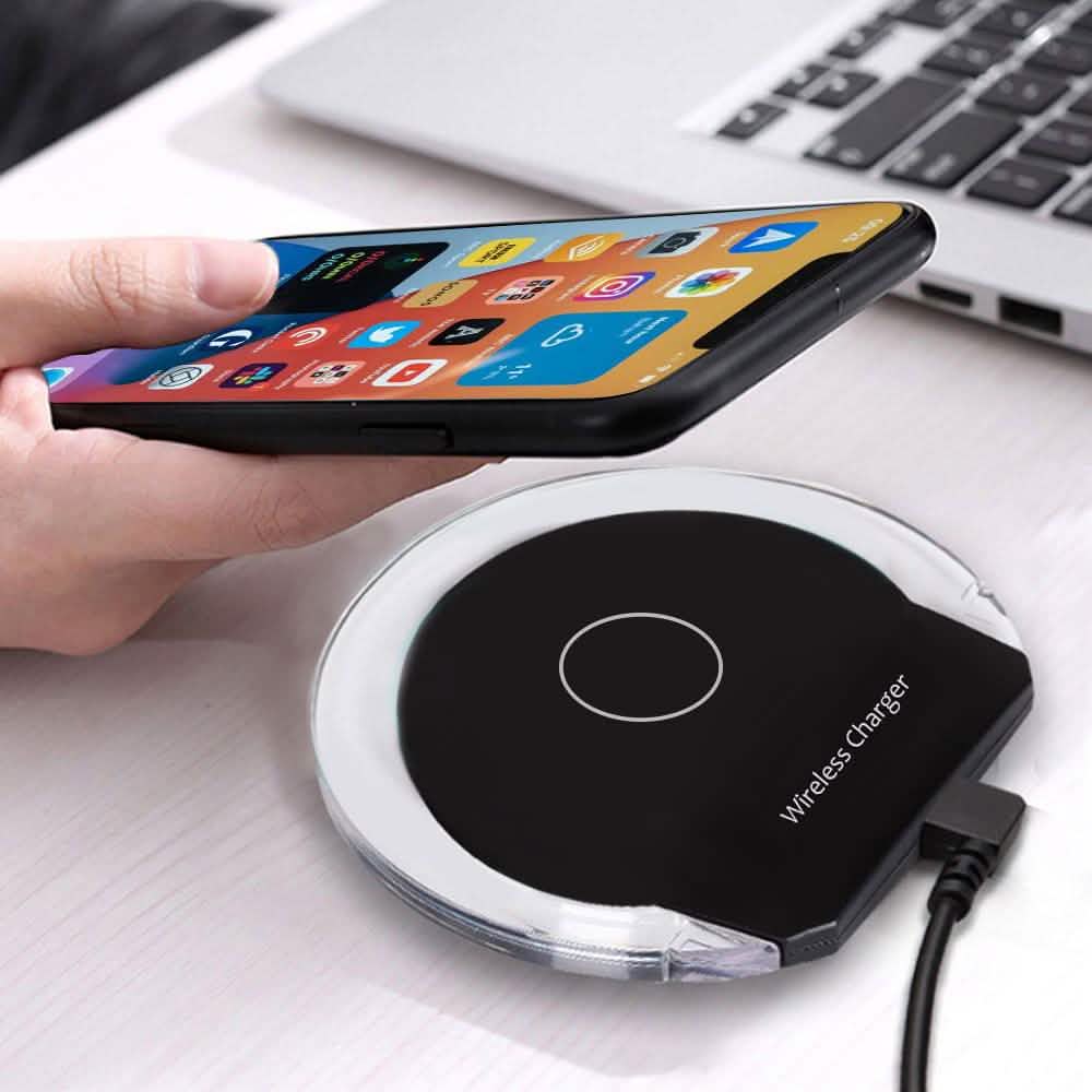 Carga inalámbrica con soporte para teléfono