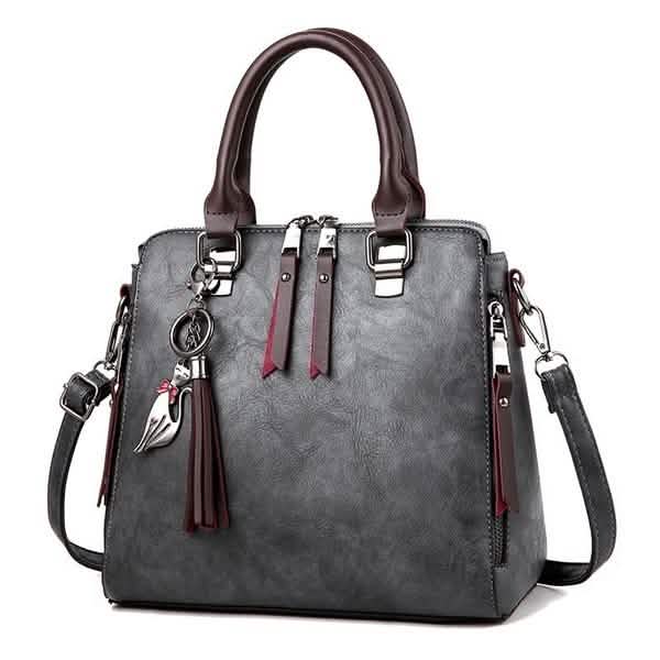 Bolso cruzado de cuero sintético para mujer