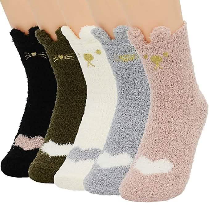Calcetines afelpados de invierno para mujer
