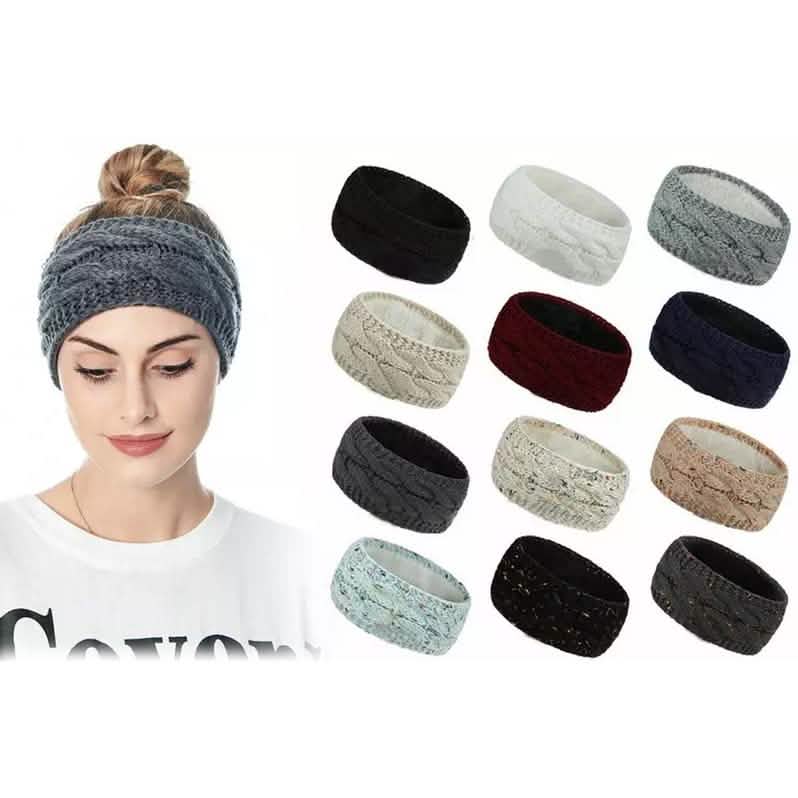 Cinta de punto trenzado para mujer (invierno)