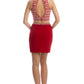 Juliet 816 Two-Piece Short Party Dress Keyhole Back