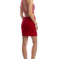 Juliet 816 Two-Piece Short Party Dress Keyhole Back