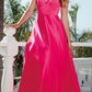Juliet 230 Stylish Back Long A-Line Satin Prom Dress with Pockets