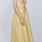 Juliet 552 Long Jewel Neckline Studded Bodice A-Line Gown