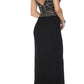 Juliet 660 Cold Shoulder Gown with V-Shape Open Back and Train