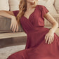 Juliet 261 Flutter Sleeve Formal Dress Cascade Back