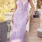 Vestido ceñido Juliet 272 con encaje bordado y detalles de pedrería