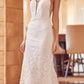 Vestido ceñido Juliet 272 con encaje bordado y detalles de pedrería