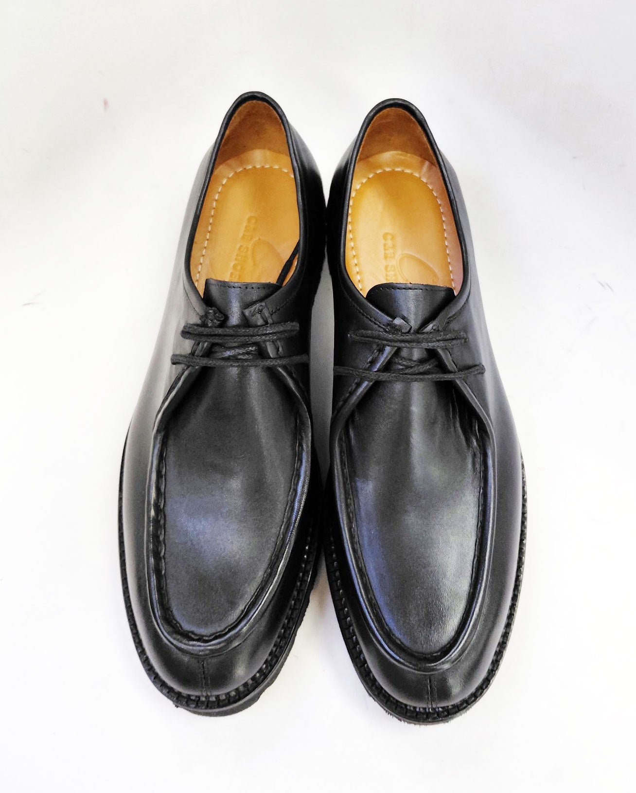 Zapato con cordones de piel de becerro Colección C - Negro