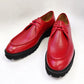 Zapato con Cordones de Piel de Becerro Colección C - Rojo