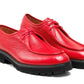 Zapato con Cordones de Piel de Becerro Colección C - Rojo