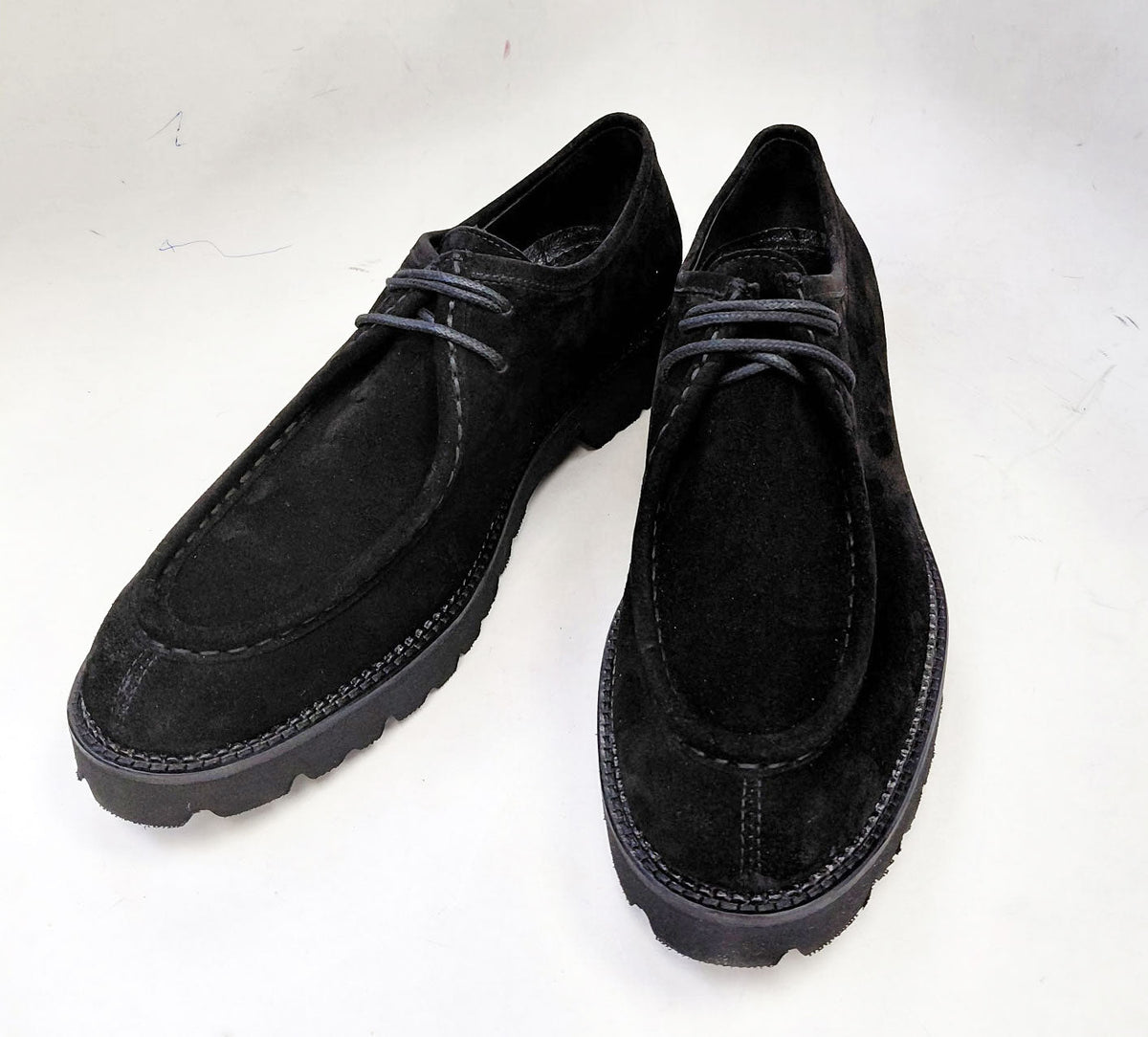 Zapato de Cordones de Ante C Collection - Negro