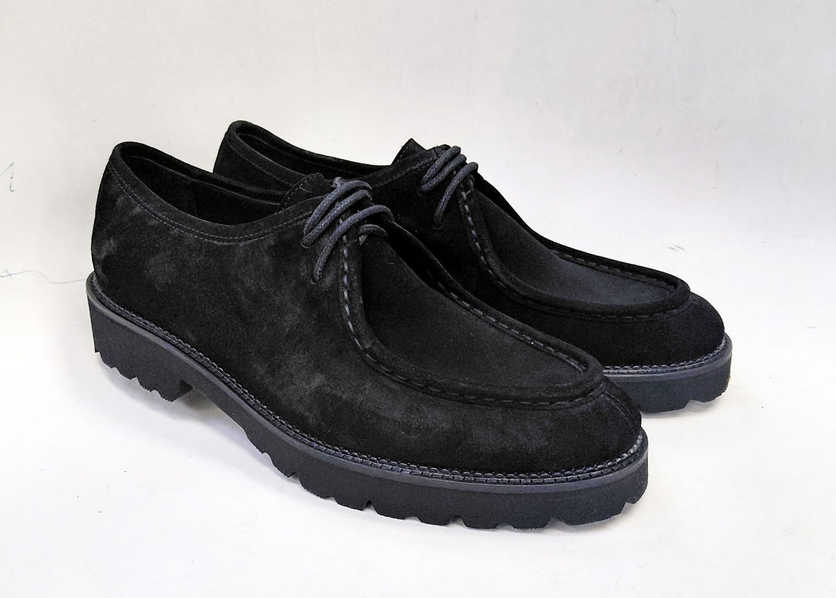 Zapato de Cordones de Ante C Collection - Negro