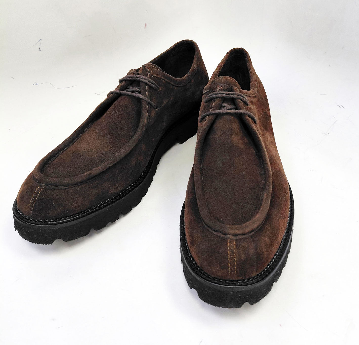 Zapato con cordones de ante C Collection - Marrón