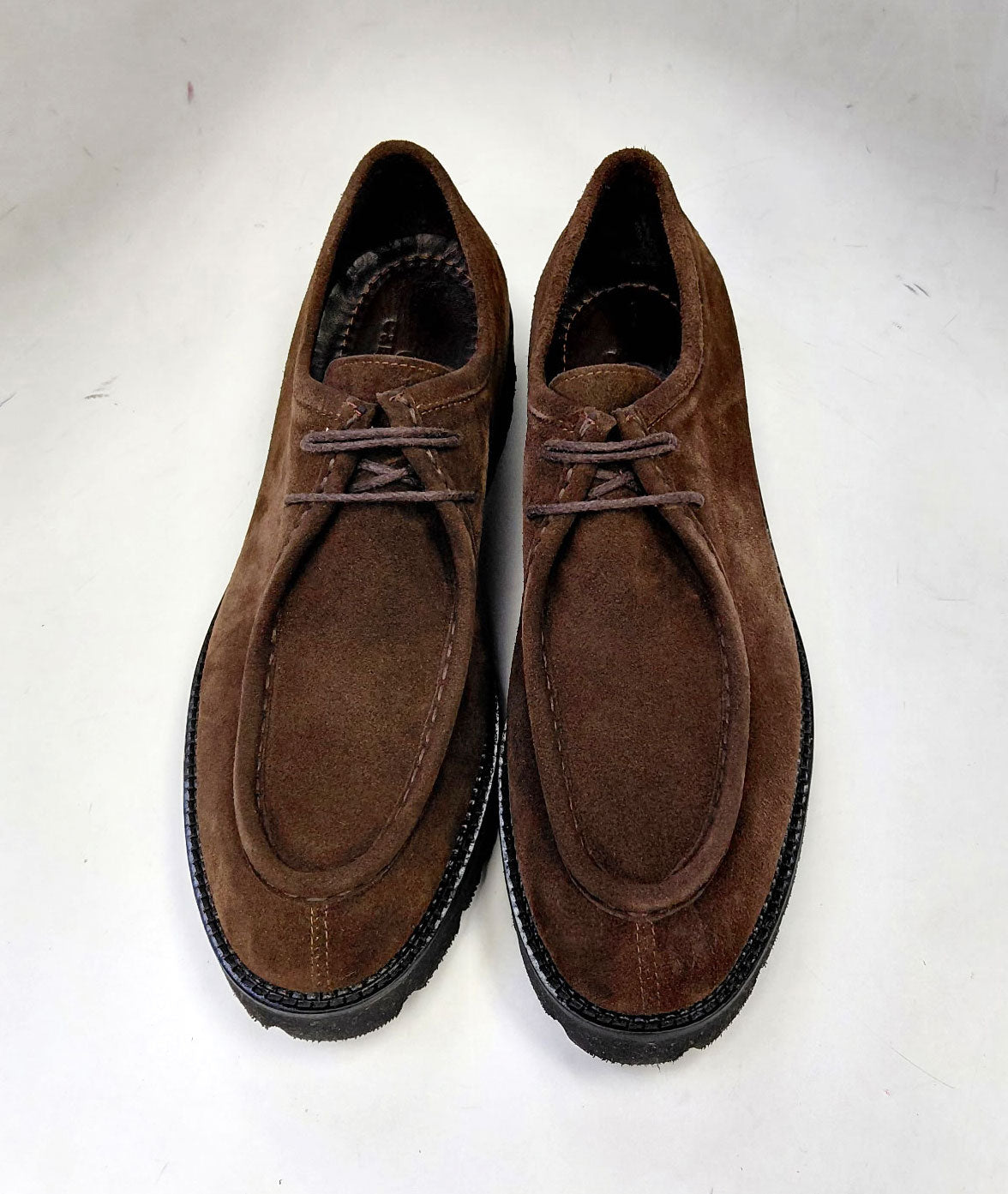 Zapato con cordones de ante C Collection - Marrón