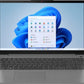 Portátil Lenovo Ideapad 3i de 15,6" Full HD (1920 x 1080) táctil con procesador Intel Core i5-1135G7 de 4 núcleos, 8 GB de RAM, 512 GB de almacenamiento SSD, gráficos Intel Iris X, Bluetooth, Wi-Fi, Win11 gris ártico con GaLiMu