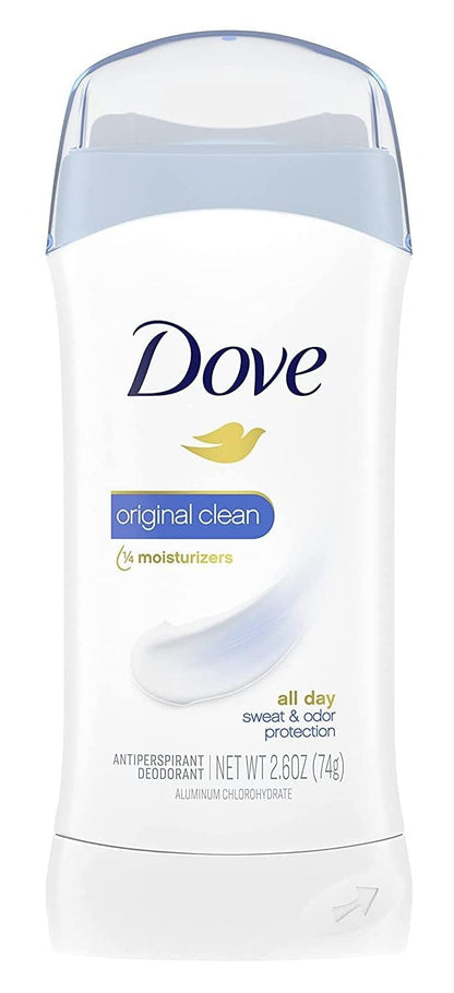 Desodorante antitranspirante en barra invisible Dove Original Clean 7.8 oz, paquete de 3