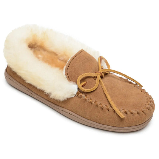 Minnetonka Alpine Sheepskin Moc - Pantufla para mujer