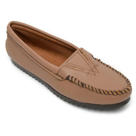 Minnetonka Deerskin Gore Front - Mocasín para Mujer