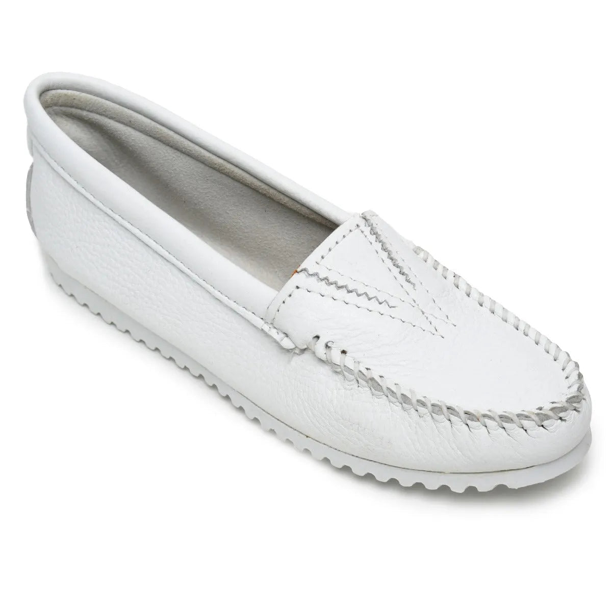 Minnetonka Deerskin Gore Front - Mocasín para Mujer