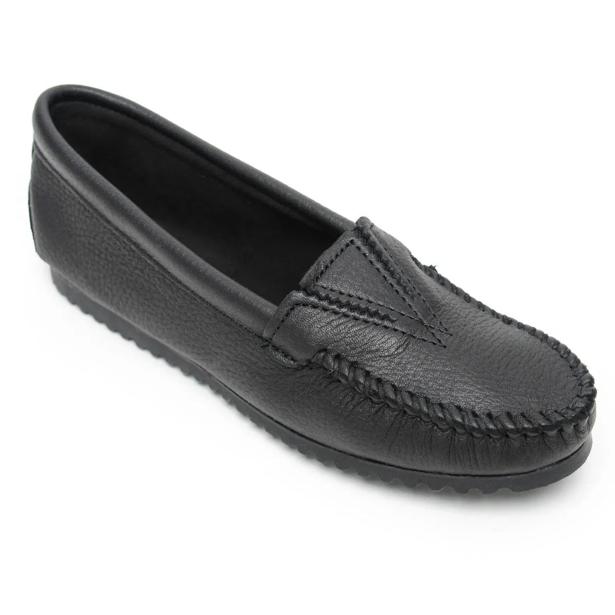 Minnetonka Deerskin Gore Front - Mocasín para Mujer