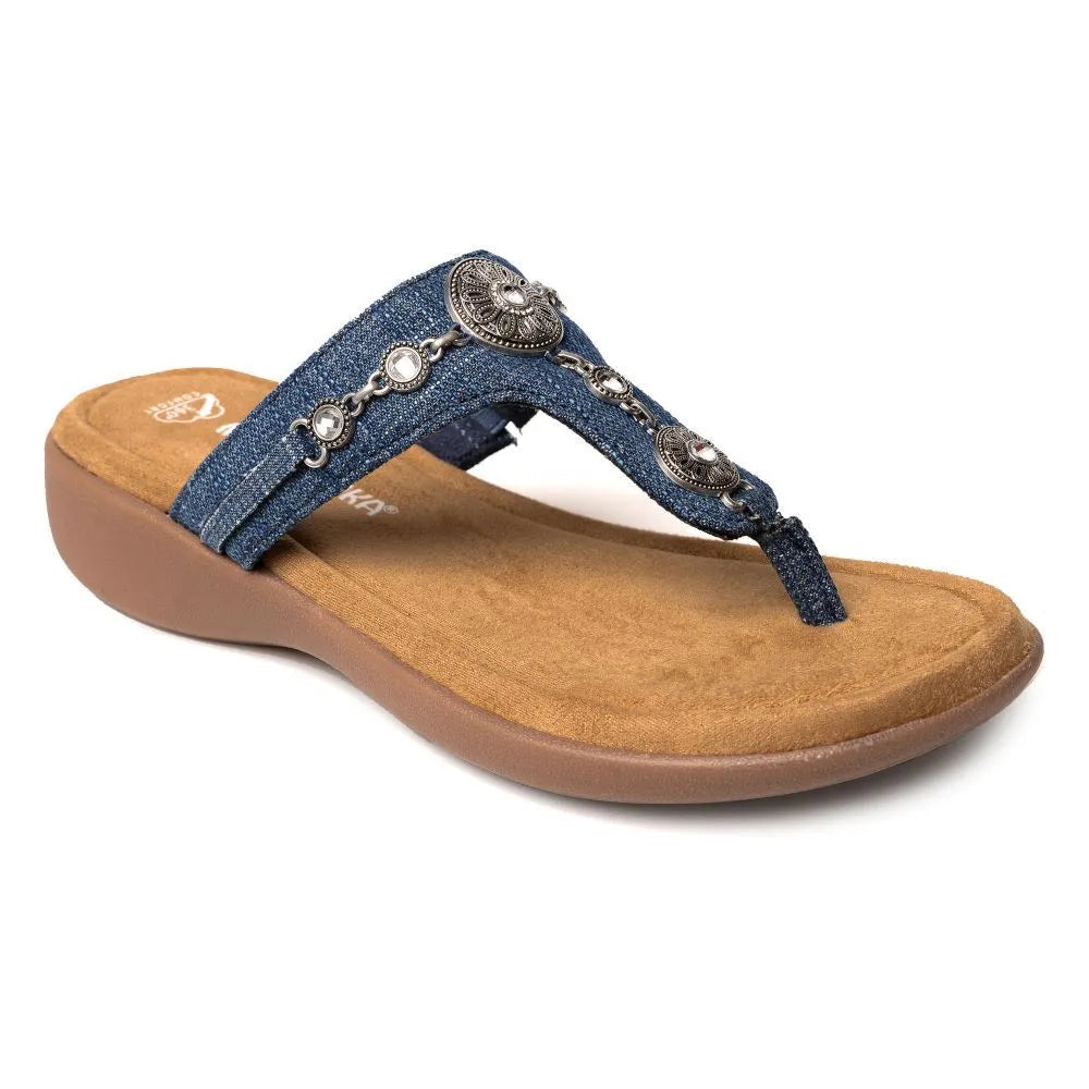 Minnetonka Brecca Denim - Sandalias de mujer