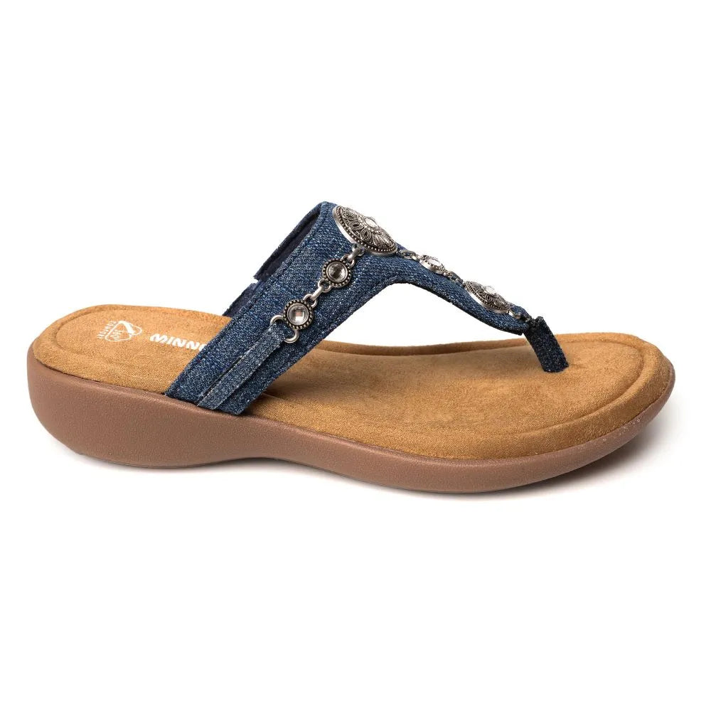 Minnetonka Brecca Denim - Sandalias de mujer