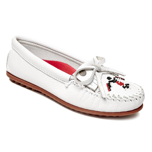 Mocasín de Cuero con Suela Dura Minnetonka Thunderbird Animikii para Mujer