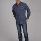 Roper 2284 White Squares (Navy) - Men's Western Shirt