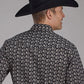Roper 2286 Cream Floral (Black) - Men's Western Shirt