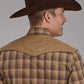 Roper 2129 Ombre Plaid (Brown) - Men's Western Shirt