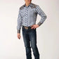 Roper 01018 Royal Plaid (Blue) - Men's Western Shirt