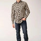 Roper Midnight Olive (Black) - Men's Western Shirt