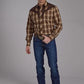 Roper 2107 Tobacco Plaid (Brown) - Men's Western Shirt